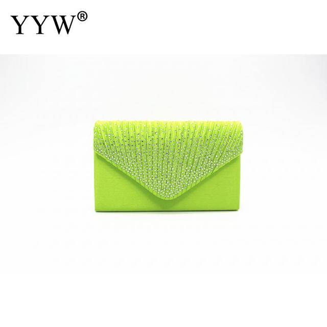 14 Color Women Wedding Clutch Luxury Handbag Women Bags Designer Envelope Clutch Purse Female 2019 Yellow Evening Party Prom Bag