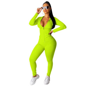 Women Festival Clothing Two Piece Set Tracksuit Top+Pant Sweat Suits Neon 2 Piece Outfits Matching Sets 3XL Plus Size party wear