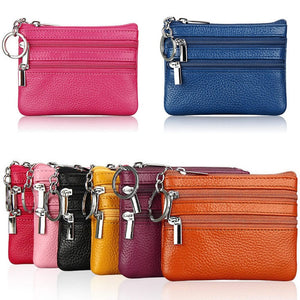 Fashion Leather Women Wallet Clutch One/Two Zip Female Short Small Coin Purse Brand New Design Soft Mini Card Cash Holder