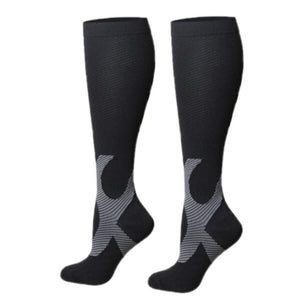 44 Styles Men Women Compression Socks Fit For Sports Black compression socks Anti Fatigue Pain Relief Knee High Stockings 1 Pair