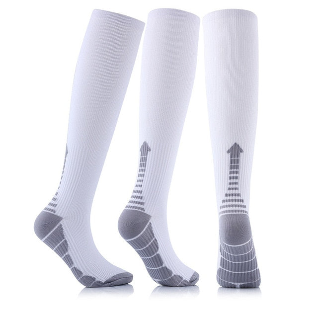 44 Styles Men Women Compression Socks Fit For Sports Black compression socks Anti Fatigue Pain Relief Knee High Stockings 1 Pair