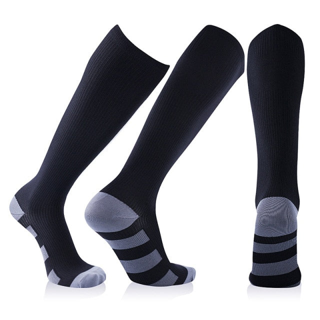 44 Styles Men Women Compression Socks Fit For Sports Black compression socks Anti Fatigue Pain Relief Knee High Stockings 1 Pair