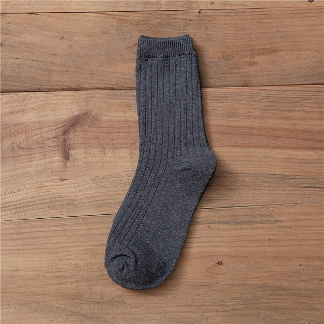 Japanese Loose Socks High School Girls Harajuku Socks Solid Colors Needles Knitting Striped Cotton Socks Women yellow blue black