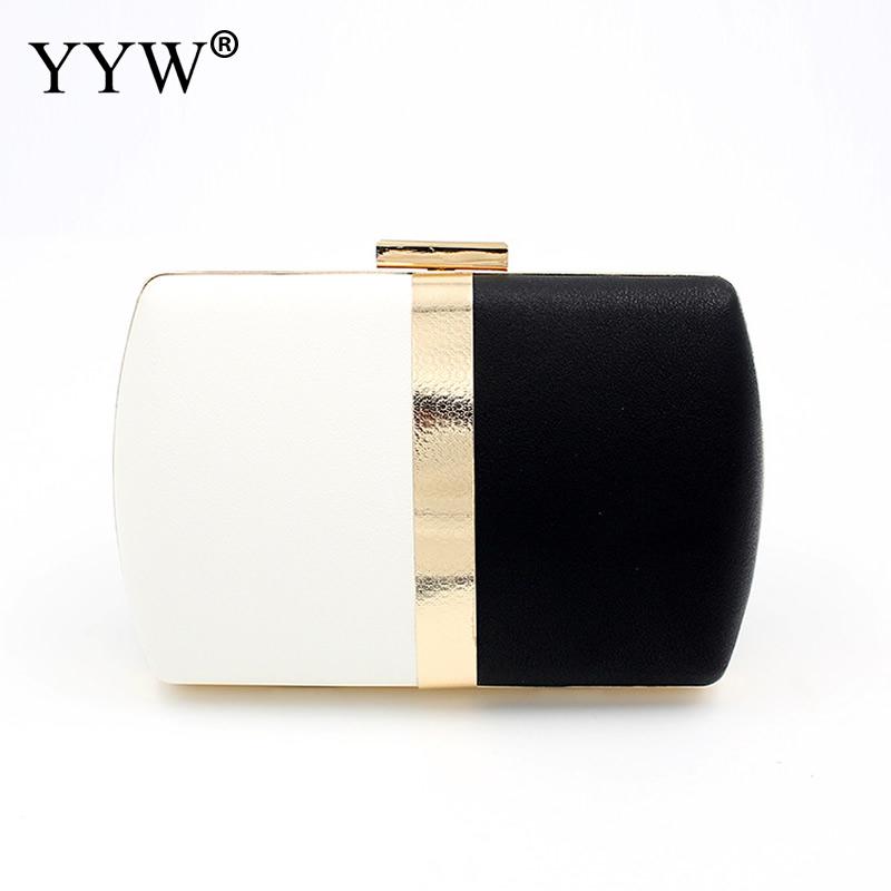 Small Black And White Wedding Clutch For Women Evening Bag Crossbody Bag Wedding Bridal Purse Cocktail Party Prom Pochette Femme