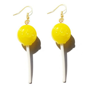 Earring For Women Resin Lollipop Drop Earrings Children Jewelry Custom Made Handmade Cute Girls Cotton Candy Gift