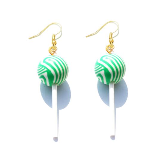 Earring For Women Resin Lollipop Drop Earrings Children Jewelry Custom Made Handmade Cute Girls Cotton Candy Gift