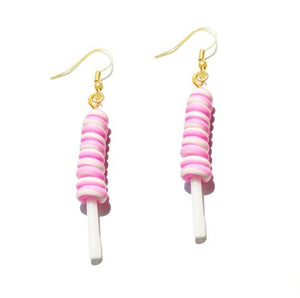 Earring For Women Resin Lollipop Drop Earrings Children Jewelry Custom Made Handmade Cute Girls Cotton Candy Gift