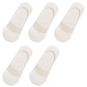 10 pieces = 5 pairs Women Cotton Invisible No show Socks non-slip Summer Solid Color Short Socks Fashion Ankle Thin Slipper Sock