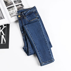 Jeans Female Denim Pants Black Color Womens Jeans woman Donna Stretch Bottoms Skinny Pants For Women Trousers plus size