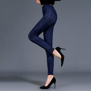 CHSDCSI Faux Denim Jeans Leggings Sexy Long Fashion Slim Women Legging Gym Sporting Summer Leggings Casual Trousers Pencil Pants