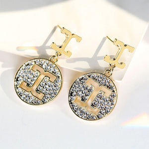 Luxury Brand Long Chain Letter G Hanging Earrings For Women Crystal Big Dangle Earring Wedding Jewelry Statement pendientes 2020