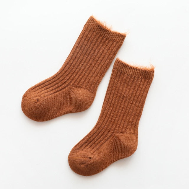 Thicken Baby Kids Socks Autumn Winter Cotton Striped Socks Warm Toddler Boy Girls Floor Socks Children Clothing Accessories