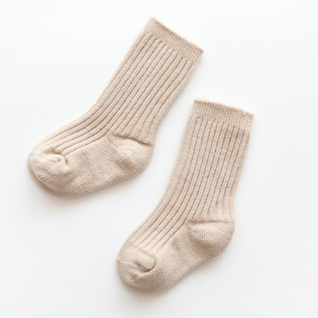 Thicken Baby Kids Socks Autumn Winter Cotton Striped Socks Warm Toddler Boy Girls Floor Socks Children Clothing Accessories