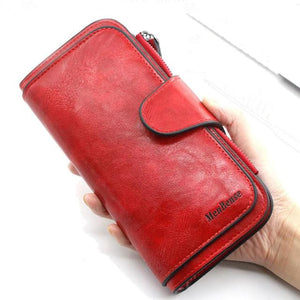 Women's wallet made of leather Wallets Three fold VINTAGE Womens purses mobile phone Purse Female Coin Purse Carteira Feminina