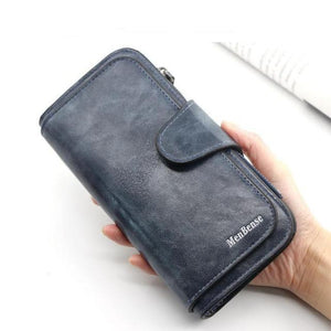 Women's wallet made of leather Wallets Three fold VINTAGE Womens purses mobile phone Purse Female Coin Purse Carteira Feminina