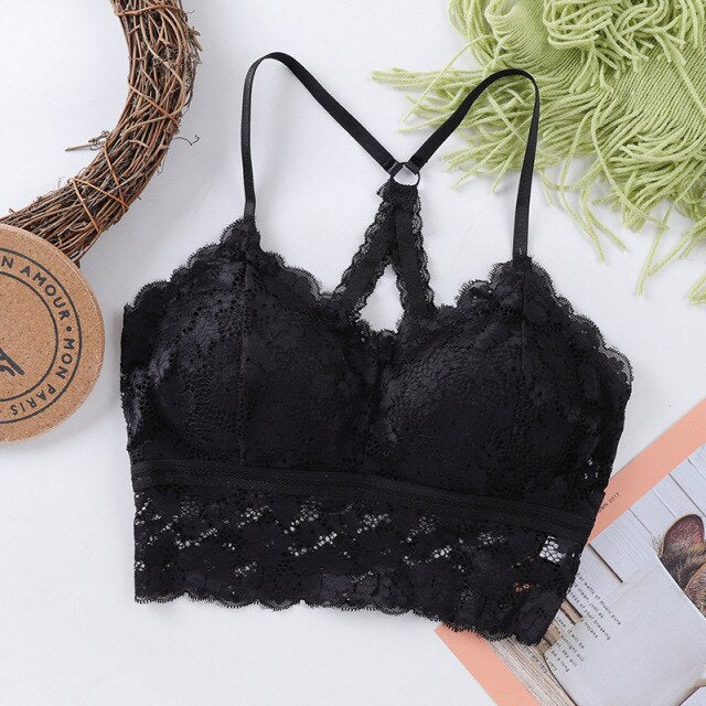 2021 New Women Sexy Lace Bra Female Bralette Push Up Seamless Tube Sleep Dormir Tops Plus Size Lingerie Underwear Brassieres BH