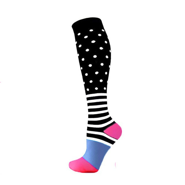 58 Styles Compression Socks Fit For Medical Edema Diabetes Varicose Veins Socks Outdoor Men Women Running Hiking Sports Socks