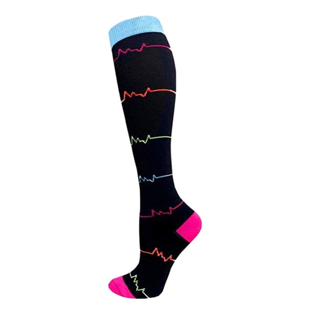 58 Styles Compression Socks Fit For Medical Edema Diabetes Varicose Veins Socks Outdoor Men Women Running Hiking Sports Socks