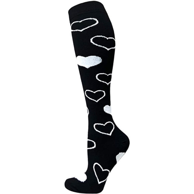 58 Styles Compression Socks Fit For Medical Edema Diabetes Varicose Veins Socks Outdoor Men Women Running Hiking Sports Socks