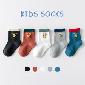 5 Pairs Cotton Kids Socks Warm Winter Socks For Baby Girls Cute Cartoon Newborn Toddler Socks Casual Sport Boys Socks 0-12 Yrs