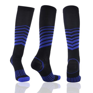 1 Pair Unisex Copper Compression Socks Women Men Anti Fatigue Pain Relief Knee High Stockings 15-20 mmHg Graduated For ONDREJ