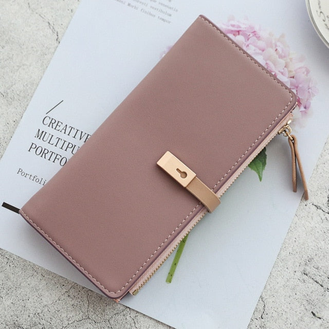 Long Women's Wallet Female Purses Tassel Coin Purse Card Holder Wallets Pu Leather Clutch Money Bag Purses Card Holder Carteira