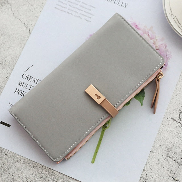 Long Women's Wallet Female Purses Tassel Coin Purse Card Holder Wallets Pu Leather Clutch Money Bag Purses Card Holder Carteira