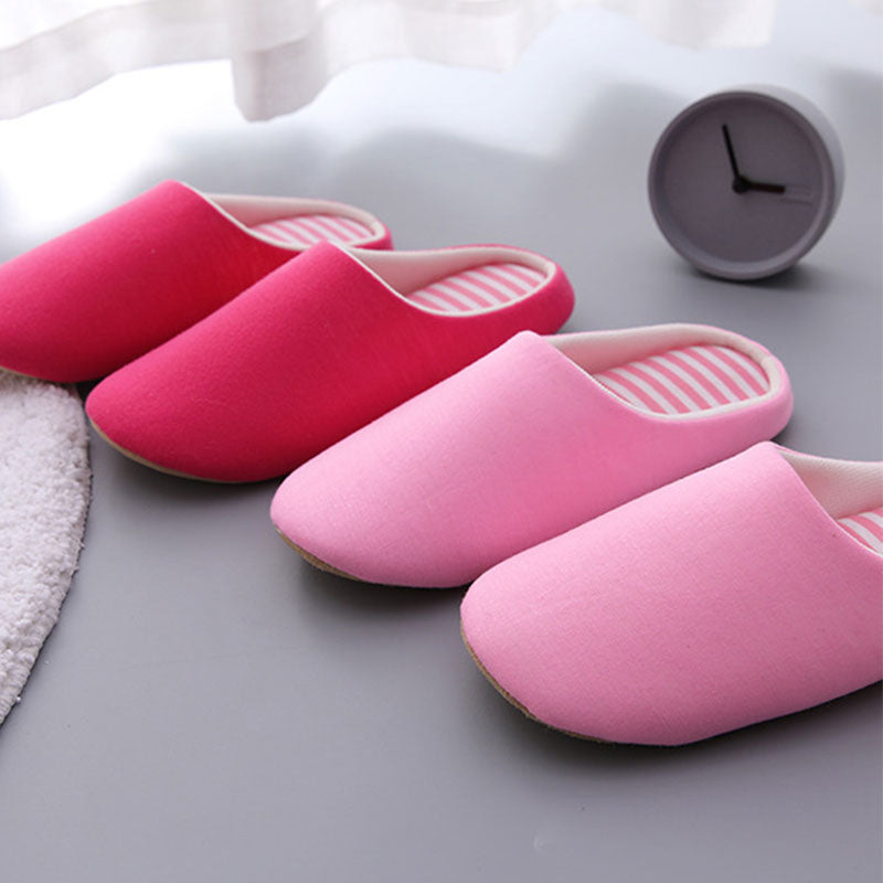 Japanese Slippers Women Indoor House Soft Cute Cotton Flip Flop Classic All-match Women Wedding Shoes Winter Warm Guest Slippers
