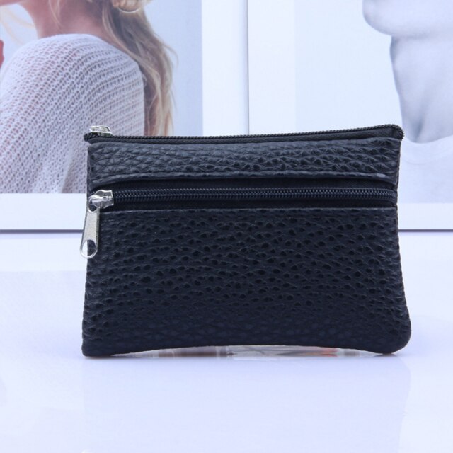 fashion Leather Coin Purse Women Small Wallet Change Purses Mini Zipper Money Bags Children's Pocket Wallets Key Holder