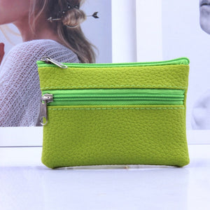 fashion Leather Coin Purse Women Small Wallet Change Purses Mini Zipper Money Bags Children's Pocket Wallets Key Holder