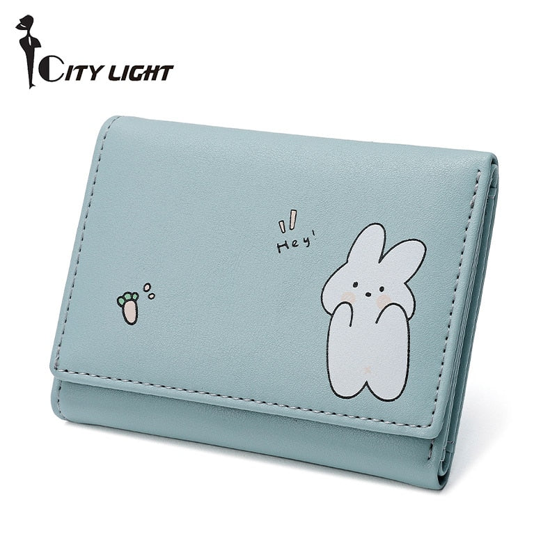 Women Wallets 4 Color Money Bags Short Cute Small Purse Women's Student Card Holder Girl ID Bag  Card Holder Coin Purse