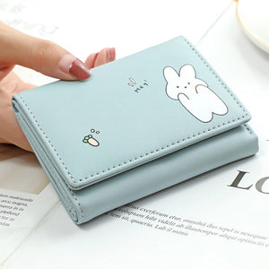 Women Wallets 4 Color Money Bags Short Cute Small Purse Women's Student Card Holder Girl ID Bag  Card Holder Coin Purse