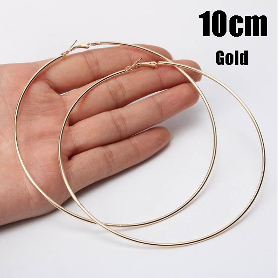 6Pairs /12Pairs Punk Hoop Earrings Set Big Circle Earrings Jewelry for Women Girls Steampunk Ear Clip Punk Earring  Ear Ring