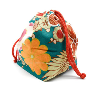 15Colors Japanese Kimono Kawaii Coin Purse Floral Sakura Printed Beam Tote Bag Pocket Women Yukata Packet Wedding Party Bags