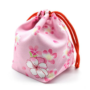 15Colors Japanese Kimono Kawaii Coin Purse Floral Sakura Printed Beam Tote Bag Pocket Women Yukata Packet Wedding Party Bags