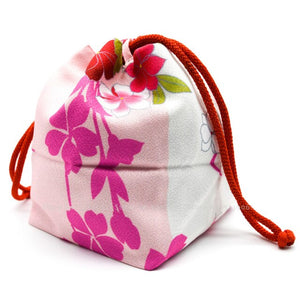 15Colors Japanese Kimono Kawaii Coin Purse Floral Sakura Printed Beam Tote Bag Pocket Women Yukata Packet Wedding Party Bags