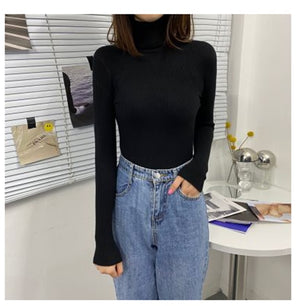 Women Sweaters 2021Autumn Winter Tops Korean Slim Women Pullover Knitted Sweater Jumper Soft Warm Pull Femme