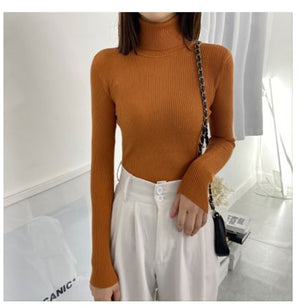 Women Sweaters 2021Autumn Winter Tops Korean Slim Women Pullover Knitted Sweater Jumper Soft Warm Pull Femme