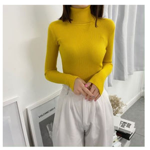 Women Sweaters 2021Autumn Winter Tops Korean Slim Women Pullover Knitted Sweater Jumper Soft Warm Pull Femme