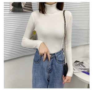 Women Sweaters 2021Autumn Winter Tops Korean Slim Women Pullover Knitted Sweater Jumper Soft Warm Pull Femme