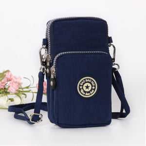 New Sports Wallet Phone Bag For Mobile Shoulder Bag Pouch Case Belt Handbag Purse Coin Wallet Retro Key Holder Small Money Bag