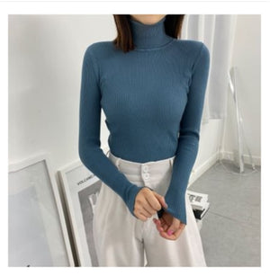 Women Sweaters 2021Autumn Winter Tops Korean Slim Women Pullover Knitted Sweater Jumper Soft Warm Pull Femme