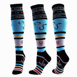 Compression Socks Men Women Knee High Stockings 20-30 MmHg Fit Medical Edema Diabetes Varicose Veins Running Compression Socks