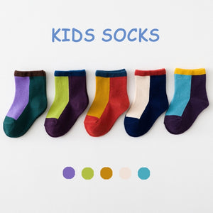 5 Pairs Cotton Kids Socks Warm Winter Socks For Baby Girls Cute Cartoon Newborn Toddler Socks Casual Sport Boys Socks 0-12 Yrs