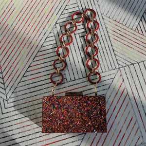 New Women Acrylic Bags Fashion Colorful Handbags Evening Bags Prom Party Clutch Purse Wallet Chain Shoulder Bag