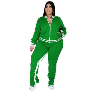 Womens Winter Clothing 2 Piece Sets Outfits Plus Size Sweat Suits Matching Characteristic Leisure Sports Wholesale Dropshipping