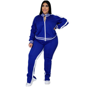 Womens Winter Clothing 2 Piece Sets Outfits Plus Size Sweat Suits Matching Characteristic Leisure Sports Wholesale Dropshipping