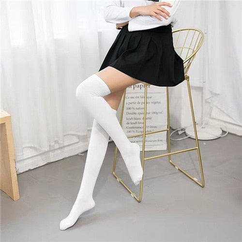 Lolita Warm Socks Striped Long Socks Women Long Stockings Warm Thigh High Socks For  Girls New Fashion Striped Knee Socks Women