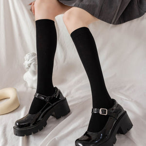 New Sexy Medias Black White Striped Long Socks Women Velet Over Knee Thigh High Stockings Girls Anime Lolita Cosplay Costumes