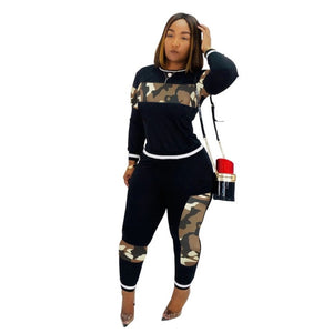 Two Piece Pants Set Fall Clothes 2021 Matching Set Women Gym Sport Sets Autumn Winter 2 Piece Outfits Tracksuit Set Sweat Suits